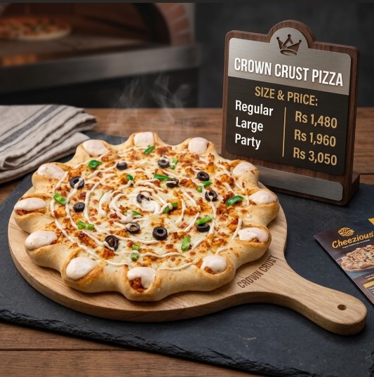 cheezious crown crust pizza
